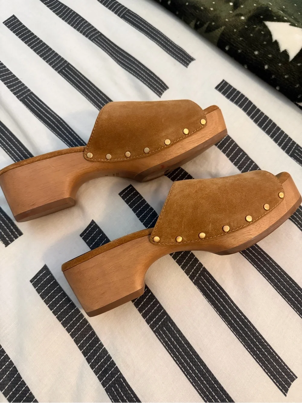 Rag & Bone Mara Suede Open Toe Platform Clogs / Sandals, size 9 - never worn - Picture 6 of 7